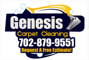 Genesis Carpet Cleaning logo on the website homepage.