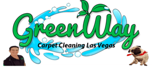 GreenWay Carpet Cleaning logo on the website homepage.